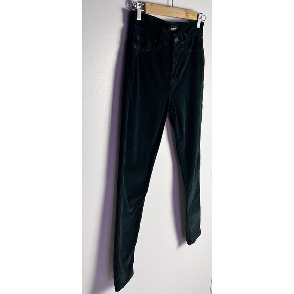 HUDSON Womens Green Velvet Barbara High Waist Super Skinny Ankle Pants Size 25 - Picture 4 of 10